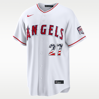 Mike Trout Los Angeles Angels USA 250 Men's Nike MLB Stadium